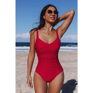 Elegant Red Swimsuit